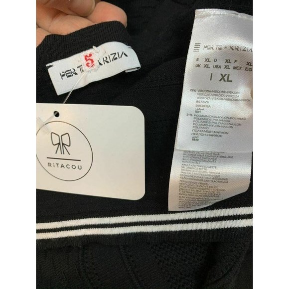 Perte by Krizia Lightweight Sweater with Textured - Picture 5 of 5